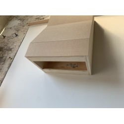 Angle hood - Custom Range Hood curve - Custom Made - No assembled - for Paint - NO Stain